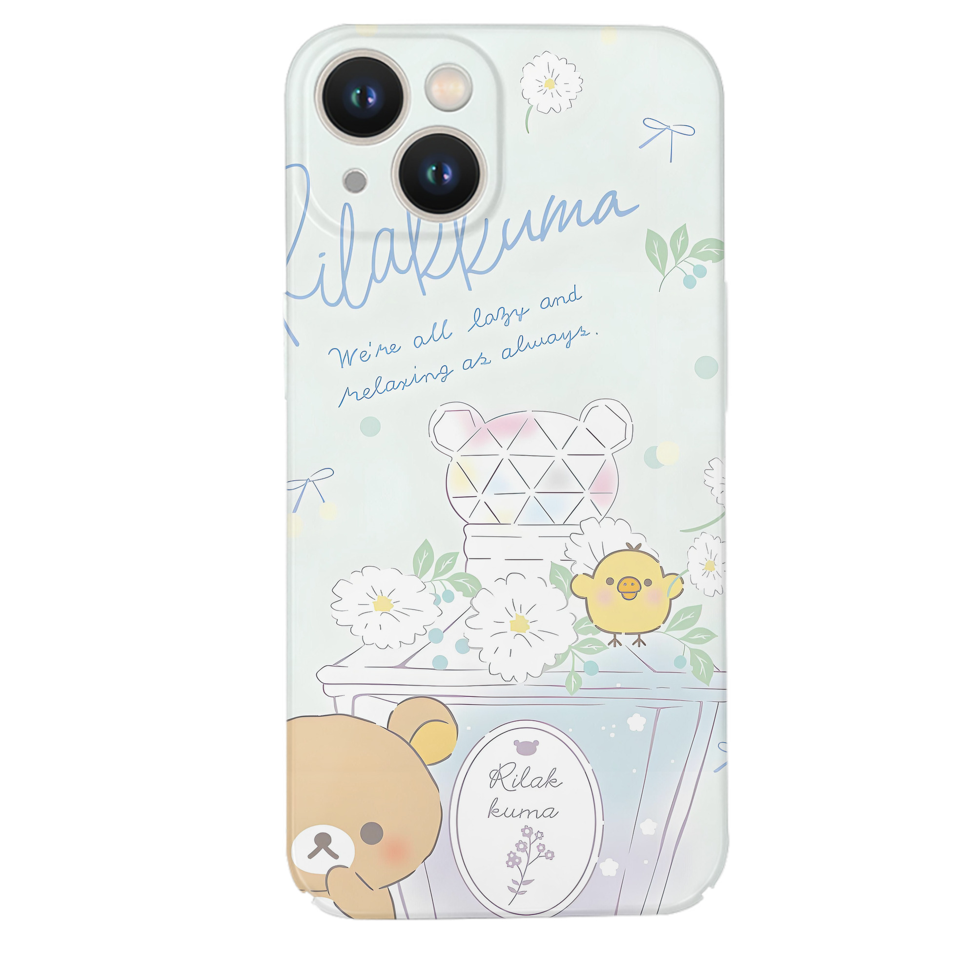 （画像用） リラックマ リラックマ キイロイトリ Rilakkuma Korilakkuma Kiiroitori 【iPhone 14シリーズ対応】ハードケース